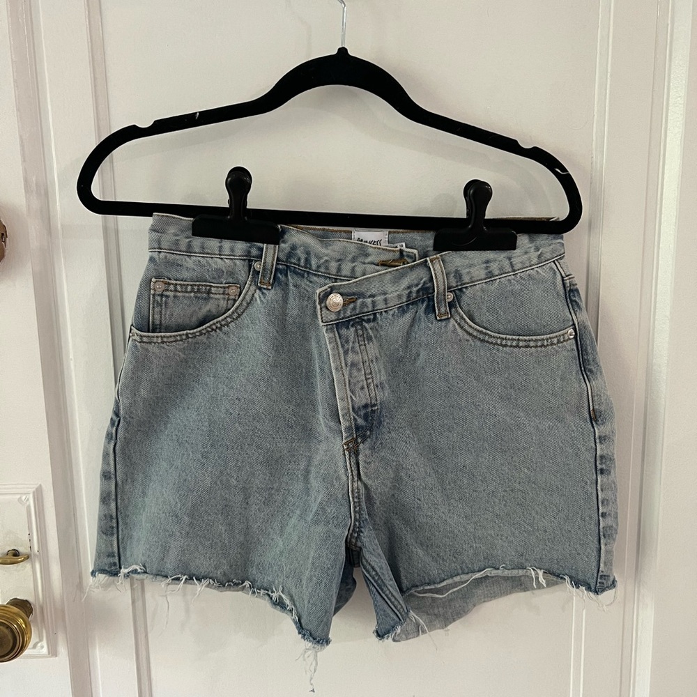 Xena Asymmetrical Denim Shorts